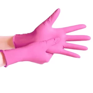 Custom Pink Nitrile Gloves – Professional Supply for Nail Salons, Tattoo Studios & Beauty Brands